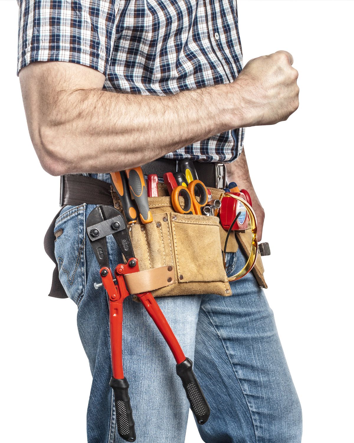 Handyman with a tool belt